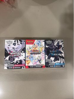 3 Booster Bundles (Prismatic, Black Bolt, White Flare)
