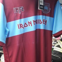 Iron Maiden Soccer Jersey New Size Large