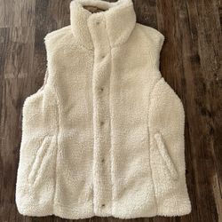 New Lucky Brand Vest Women XS Reversible Plush Puffer Jacket Vest
