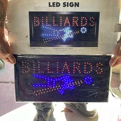LED BILLIARDS SIGN FOR $25