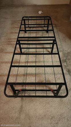 (2 )Twin Black Metal platform bed frames