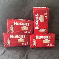 Huggies Little snugglers Size 1 -4 Packs