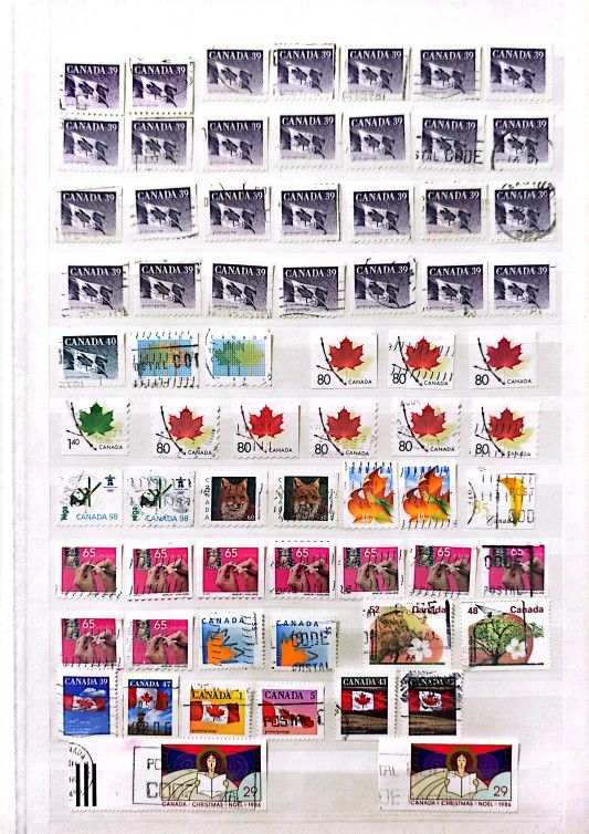 Canada 275 Used Off Paper Stamps From Many Years