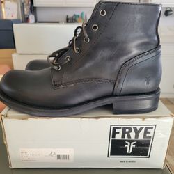 Frye Sutton Midlace Boot Black Mens Size 11
