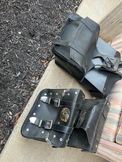 Leather Motorcycle Saddlebags