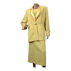 Daniela by Neicy's Women's Yellow Skirt Suit, 12