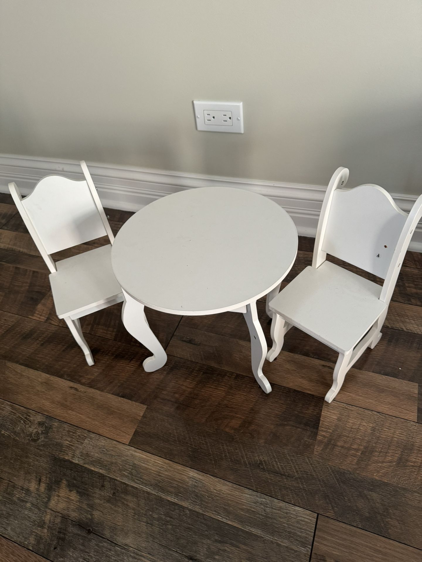 Doll table and chairs