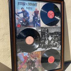 Vintage Vinyl Wall Art Display