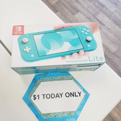 Nintendo Switch Lite- $1 Today Only