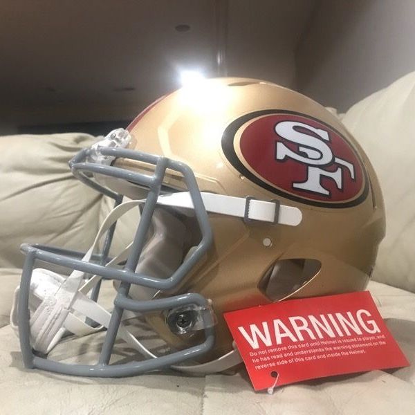 49ers football helmet for sale San Francisco Riddell SpeedFlex Authentic Model # 095855320748 Features San Francisco 49ers Helmet Riddell