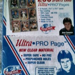Baseball Card Sleeves, Binders, Pages and Books