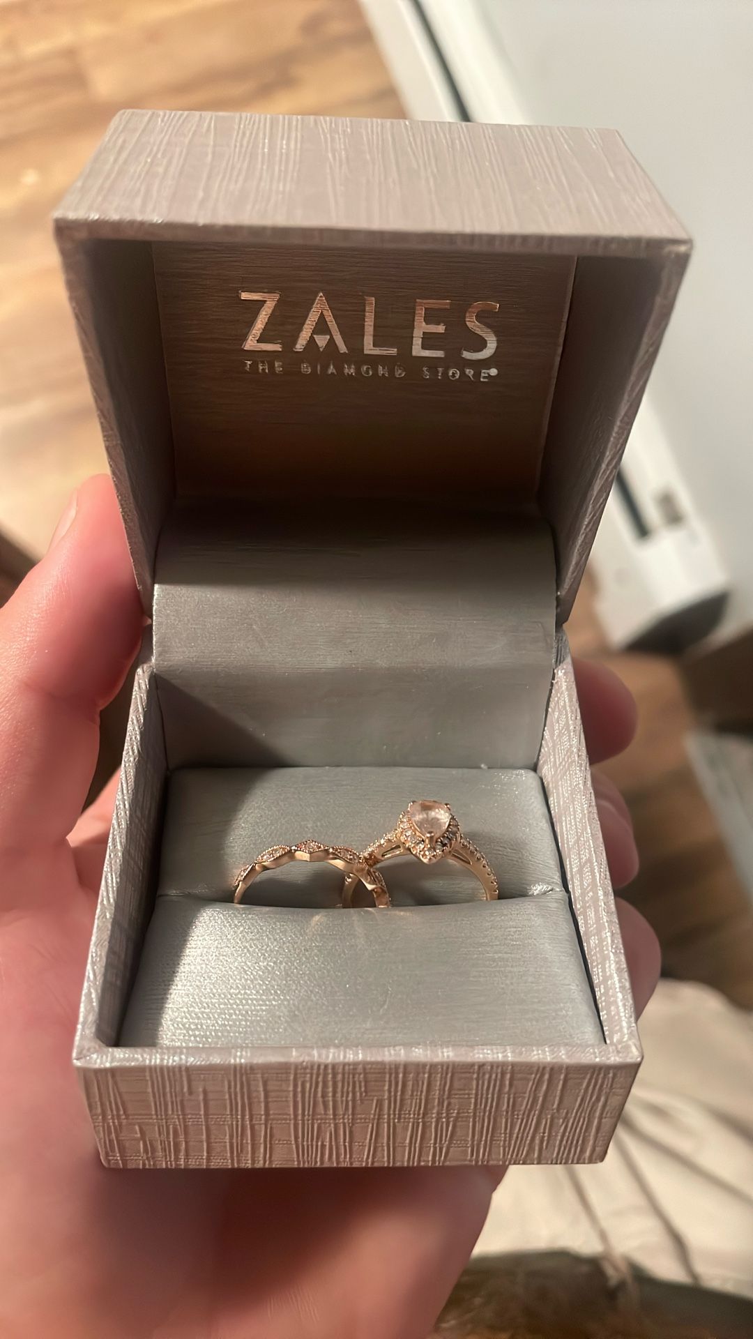 14k Rose Gold Ring And Band From Zales