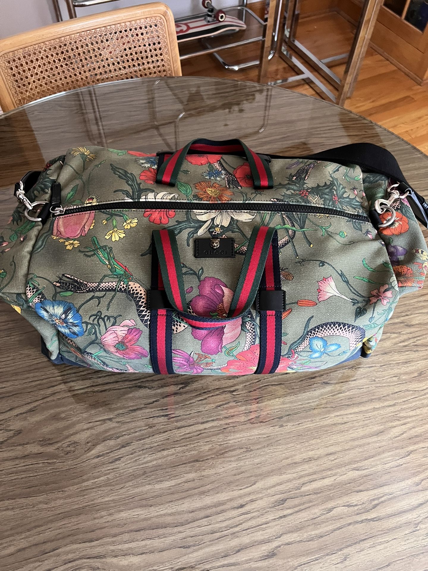 Gucci Floral Duffle Bag