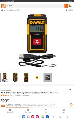Dewalt 40ft laser distance measurer