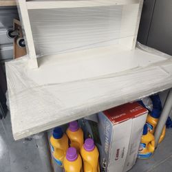 Small- Mid-sized White Office Desk