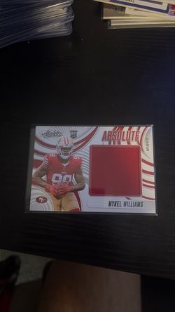 Mykel Williams Absolute Football Rookie Relic Card
