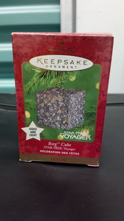 Christmas Ornament Star Trek BORG Cube Voice Hallmark