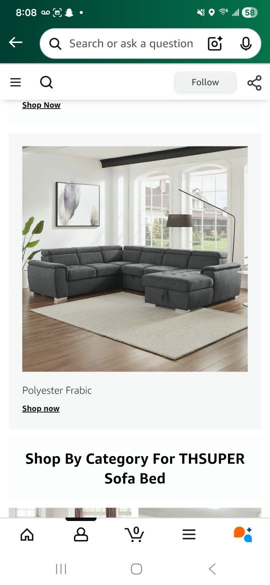 U Shape Sectional 1 Yr Old ,almost Like New