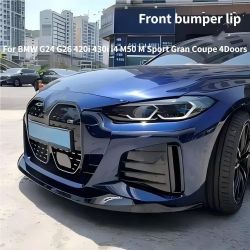 Front Bumper Lip Spoiler Fit for BMW 4 Series G24 G26 / i4 M50 M Sport (2021-2023) – Gloss Black