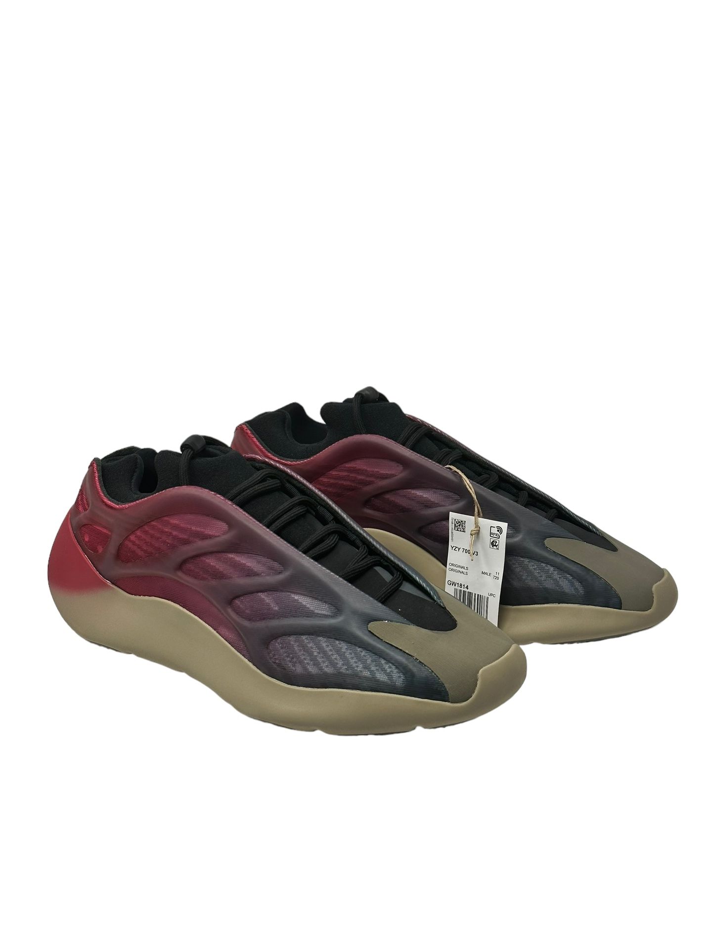 Yeezy 700 V3 Fade Carbon GW1814 sz 11.5