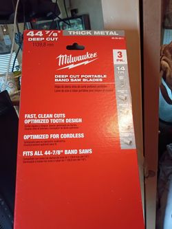 44 7/8 bandsaw blade milwaukee