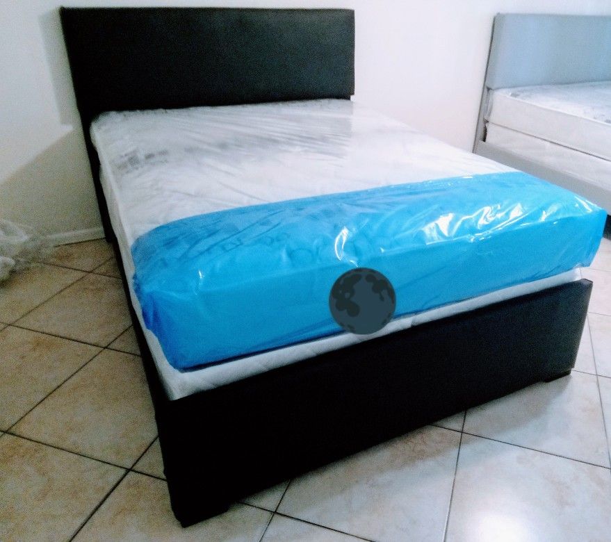 $399 Queen Bed Frame With Mattress And Boxspring Brand New Free Delivery
