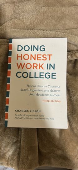 Doing Honest Work In College Book