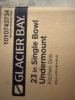 GLACIERBAY 23" NEWUndermount sink-$100 OBO
