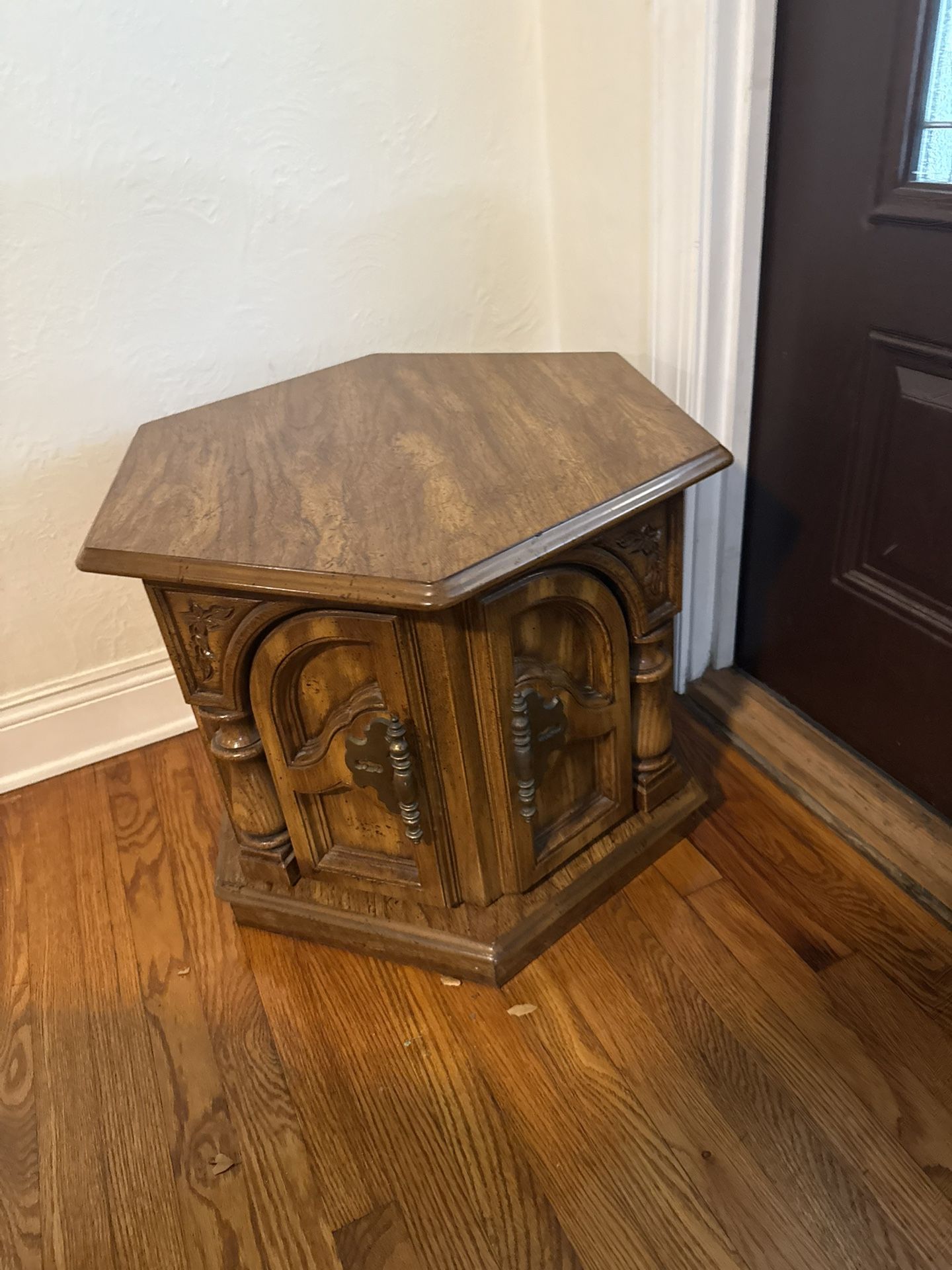 2 Wood End tables With Storage