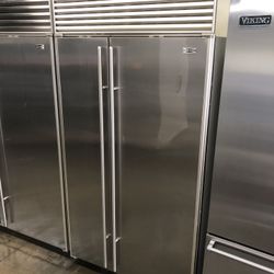 Sub Zero 42” Stainless Steel Built In Side By Side Refrigerator 
