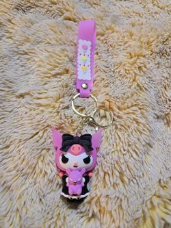 Sanrio Hello Kitty Large Keychain Kuromi Pink Bear
