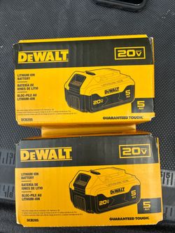 Brand new 20V MAX Premium Lithium-Ion 5.0Ah Battery $75 each