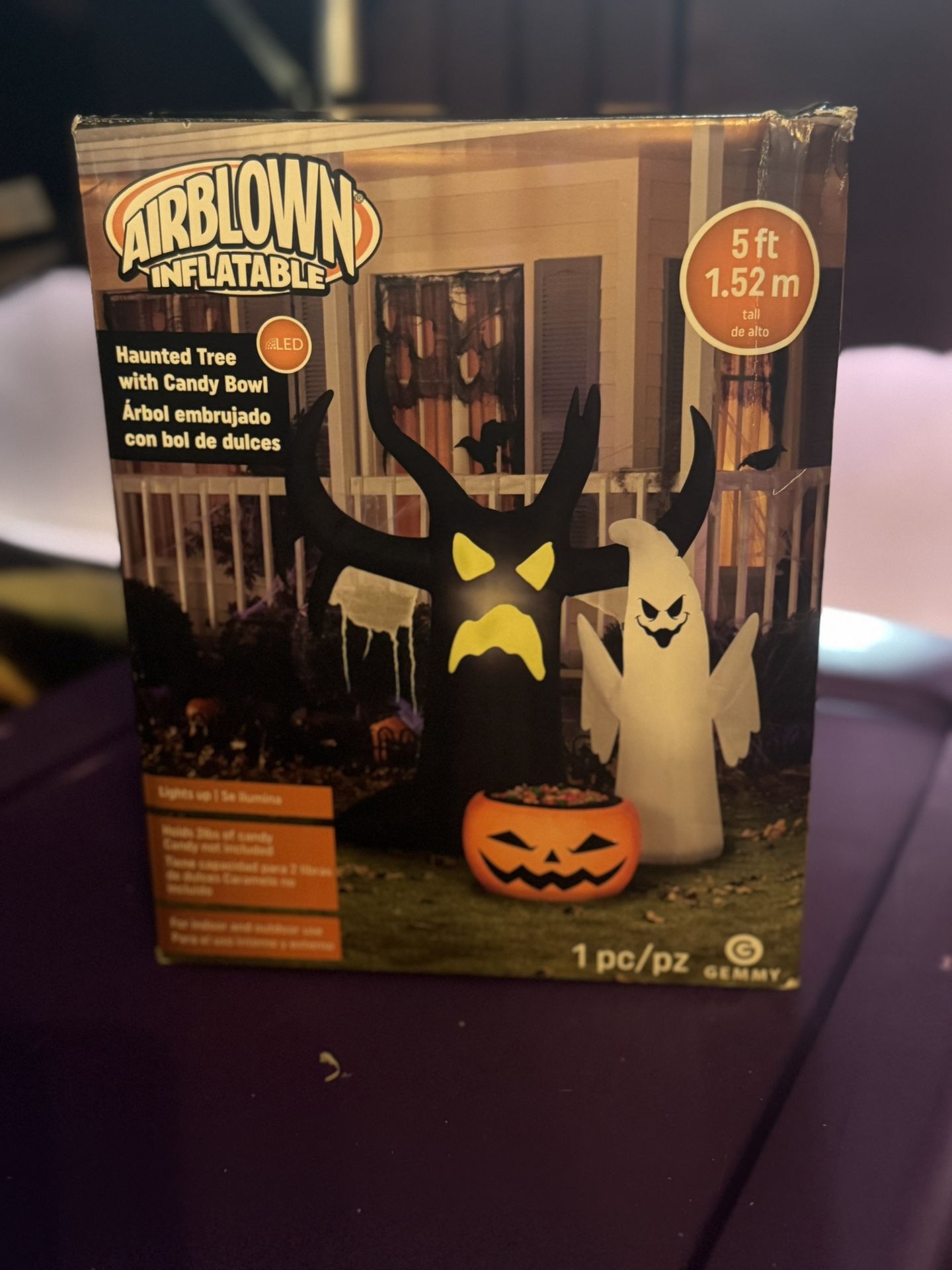 Airblown Inflatable Haunted Tree With Candy Bowl