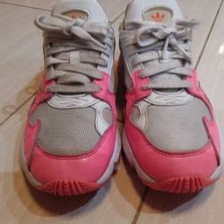 Women’s Pink Colorful Adidas Chunky Sneakers Size 7.5