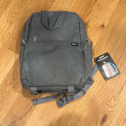 Deco Gear Multifunction Camera Backpack for DSLR & Mirrorless Cameras, Pro Lenses, and Accessories, w/Rain Cover (Gray)