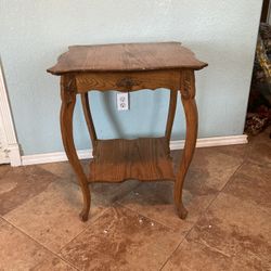 Vintage Square End Table 