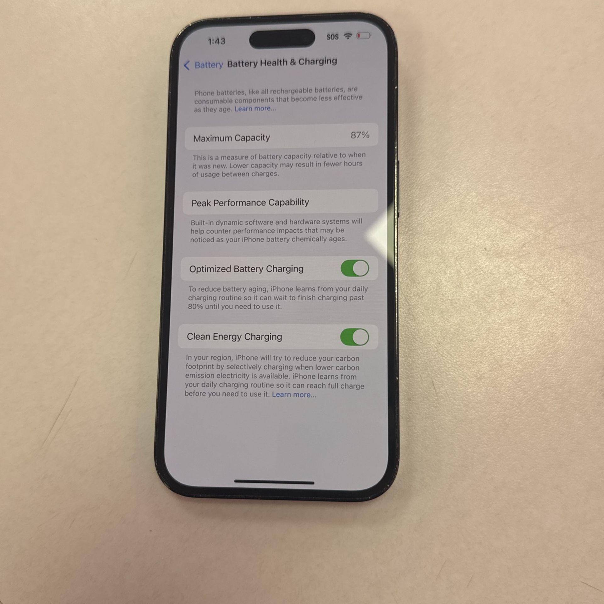 スマートフォン本体 iphone 14 128GB 87% battery health Apple iPhone 14 Pro 128GB Unlocked 87% Battery Health iphone 14