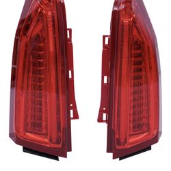 LED Tail Light For 2013 2014 2015 2016 2017 2018 4-door Cadillac ATS Sedan Driver+Passenger Side Rear Brake Lamp Full LED Taillight Assembly Replaceme