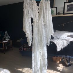 Handmade Lace Bridal Kaftan