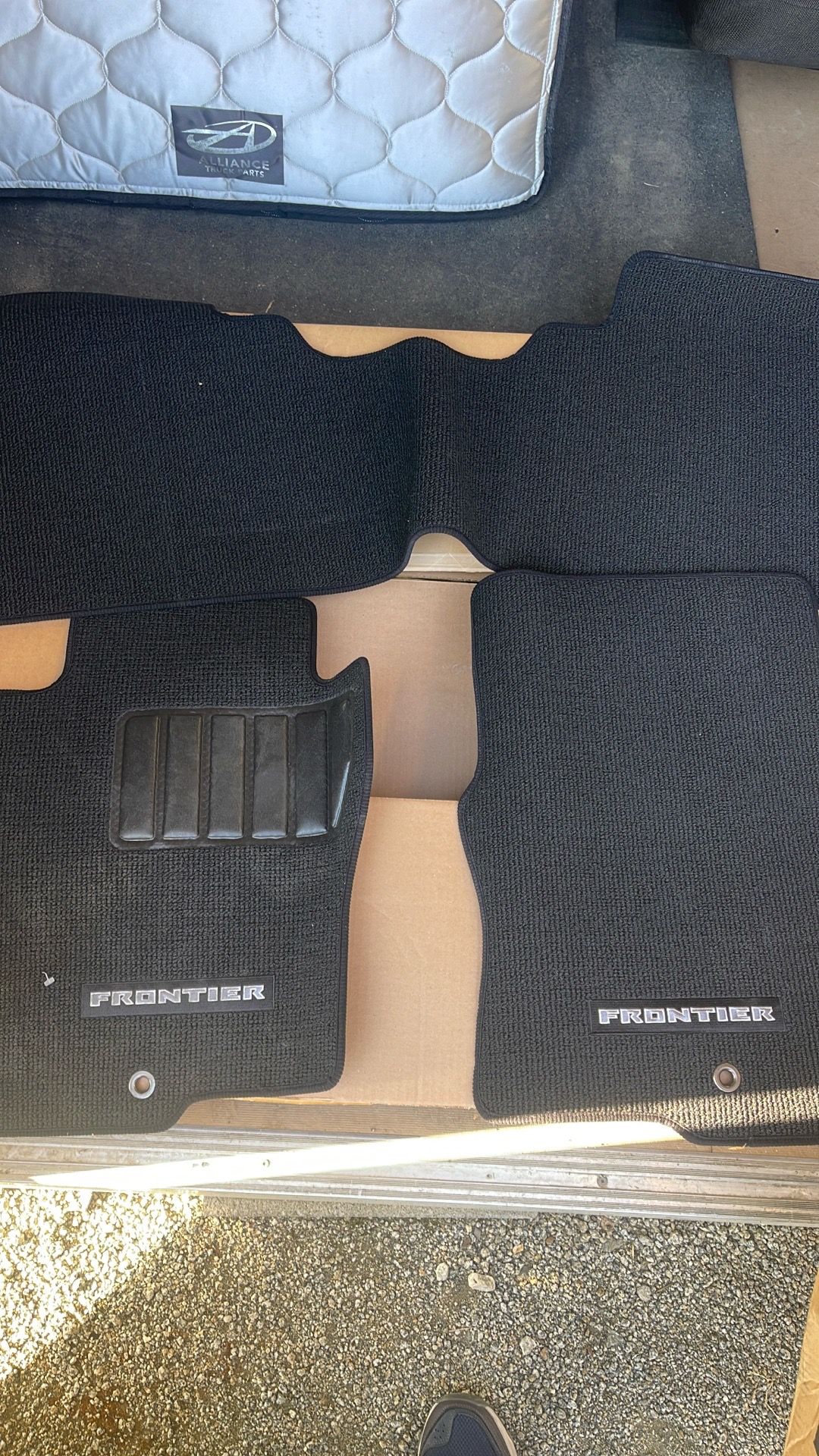 Black floor mats