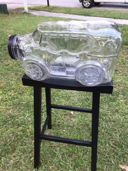 RARE VINTAGE, 1987 Glass Car Jar by Libby