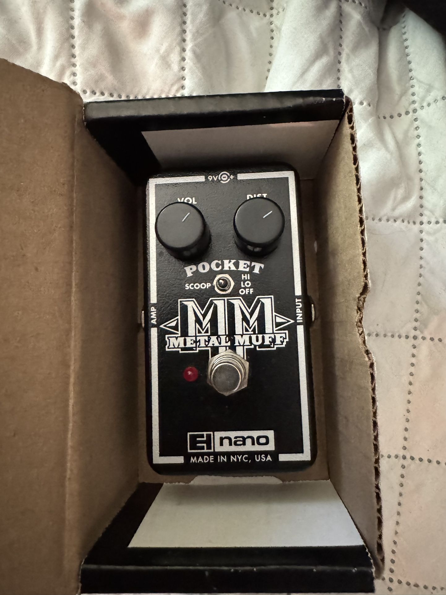 Electro-Harmonix Nano Pocket Metal Muff Distortion Effect Pedal