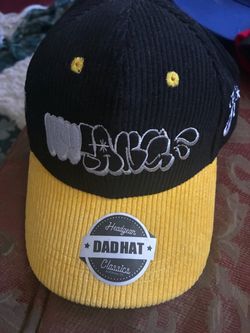 Headgear Classics Dad Hat Black Yellow Corduroy