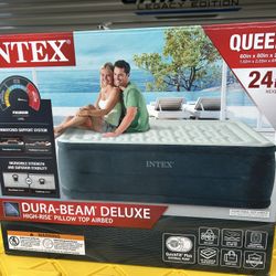 queen camping mattress new used one time