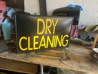 Dry Cleaner Lights Sign