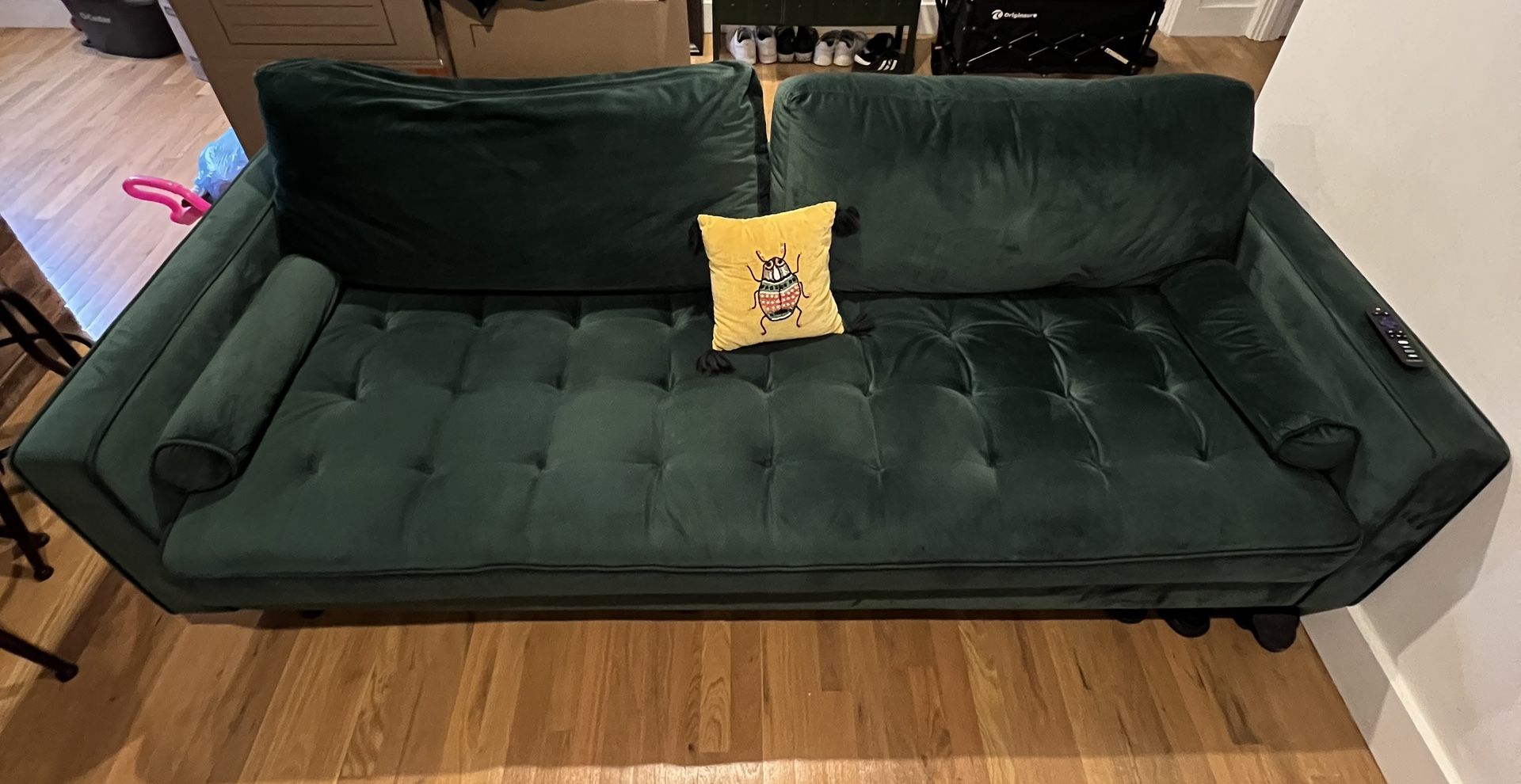 Green Velvet Couch