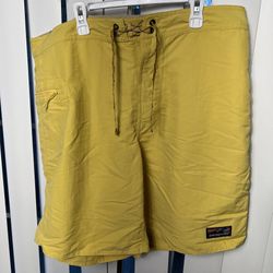 Patagonia yellow surf shorts size 36 beach swimwear men’s 
