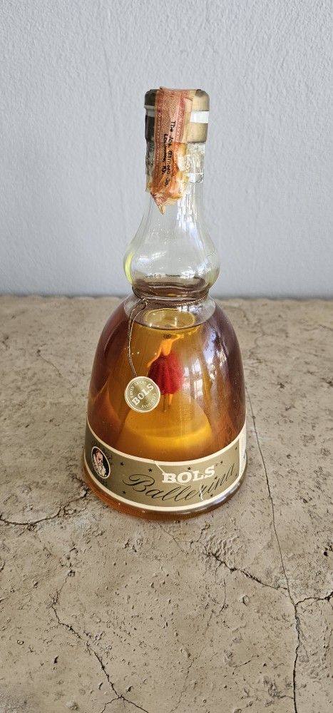 Vintage Bols Liqueur Ballerina Bottle Creme De Bananes for Sale in
