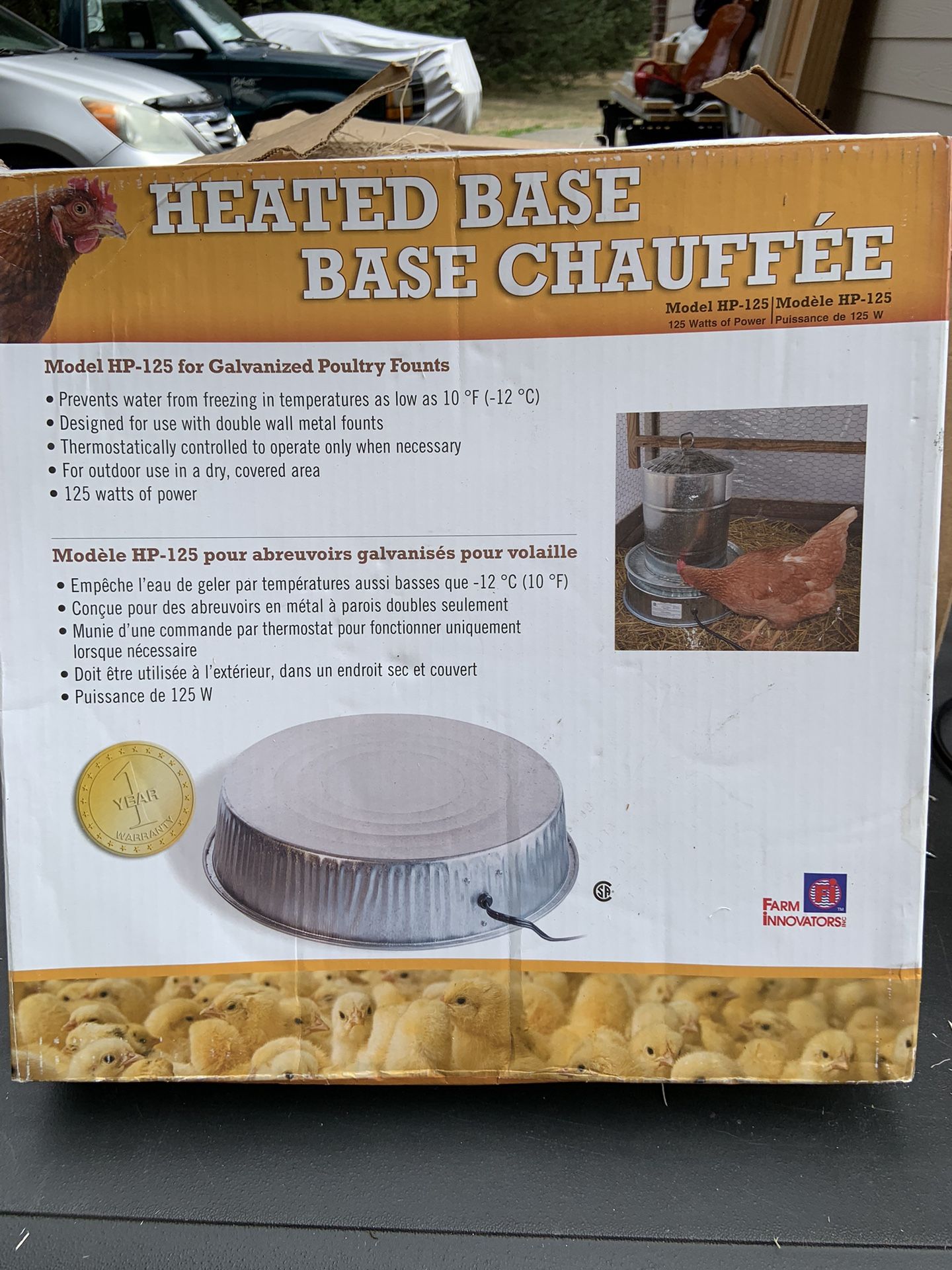 Water Base Heater for Chickens