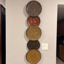 Wall Art - 5 Decorative Metal plates 